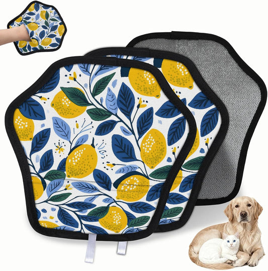 Rustic Yellow Fruit 2Pcs Electrostatic Reusable Pet Hair