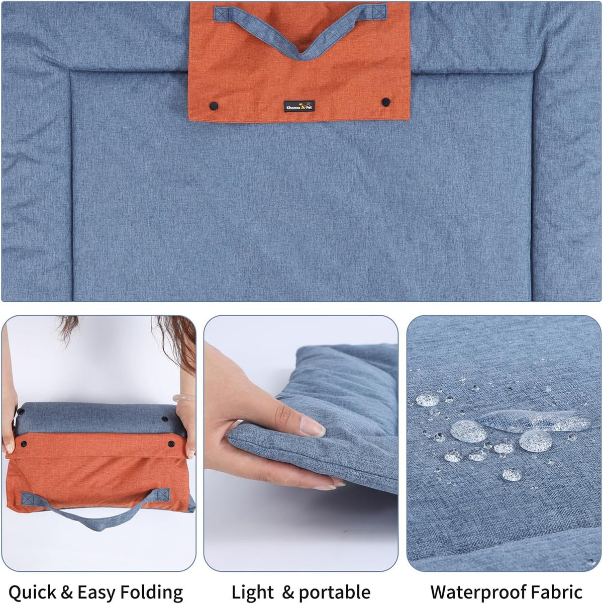 Foldable Dog Mat Portable for Travel Camping Place Mat