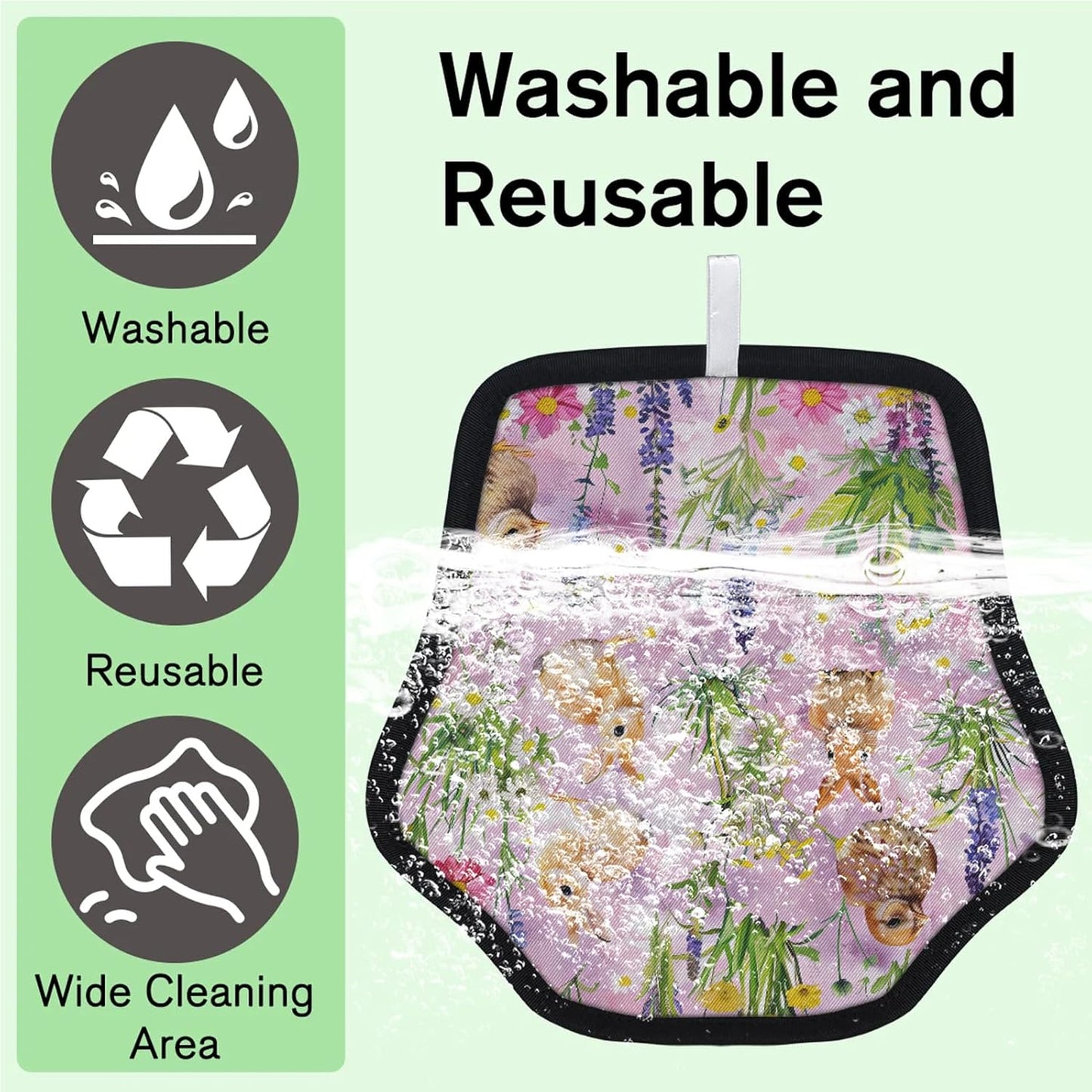Pet Hair Removal Glove for Dogs Cats Reusable Washable Set