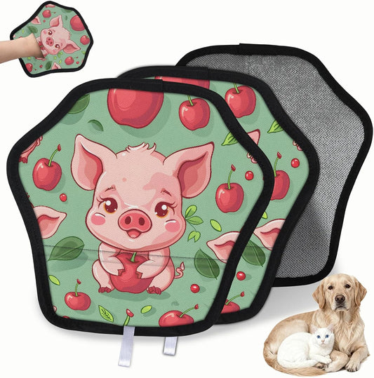 Pet Hair Removal Glove for Dogs Cats Reusable Washable Set