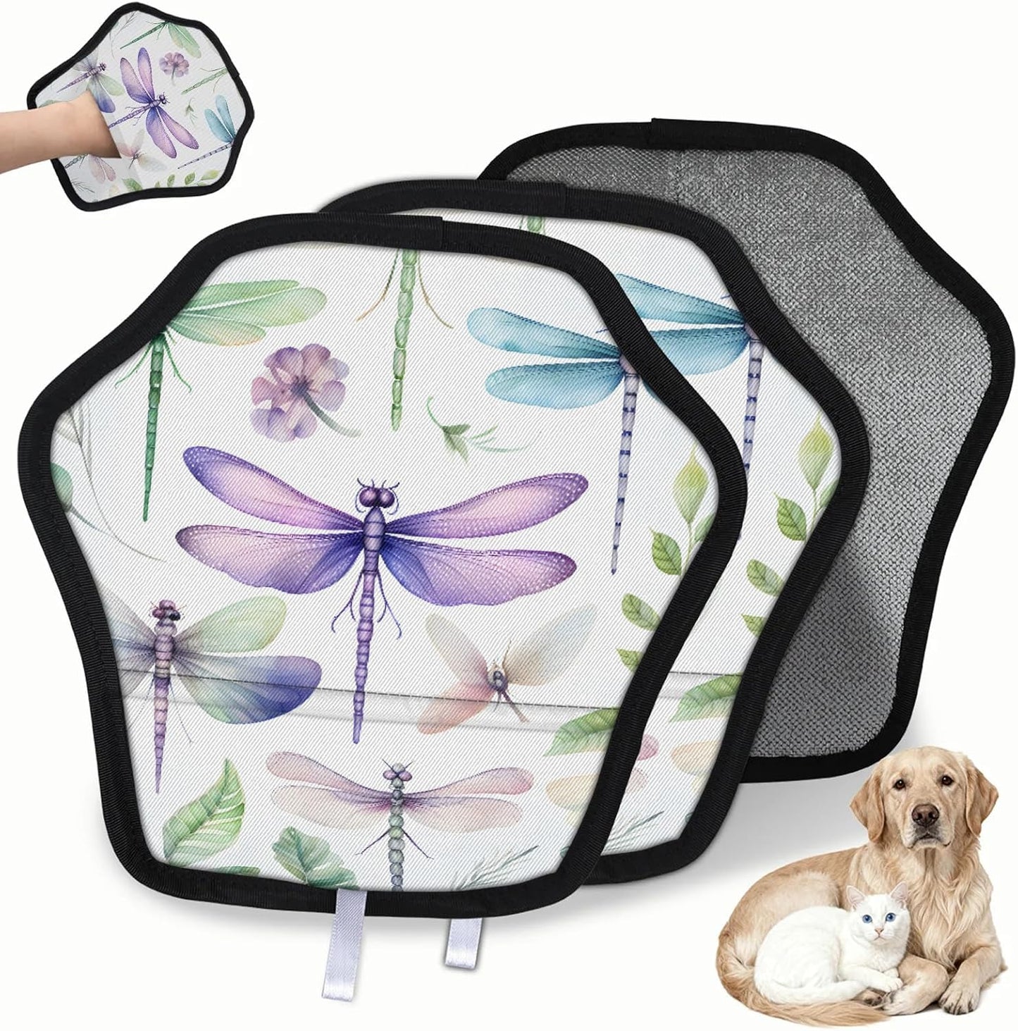 Kawaii Dragonfly 2Pcs Electrostatic Reusable Pet Hair