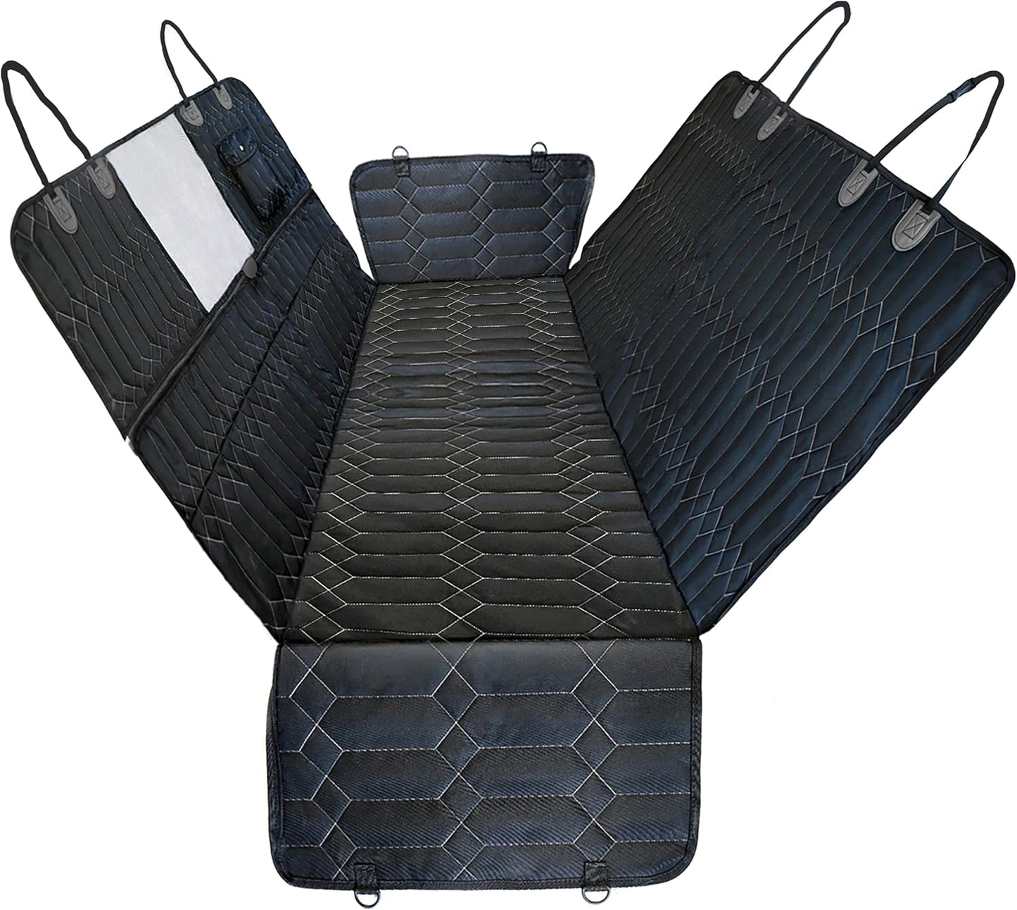 Dog Car Seat Cover. 6-in-1 Dog Hammock for Cars, Trucks &