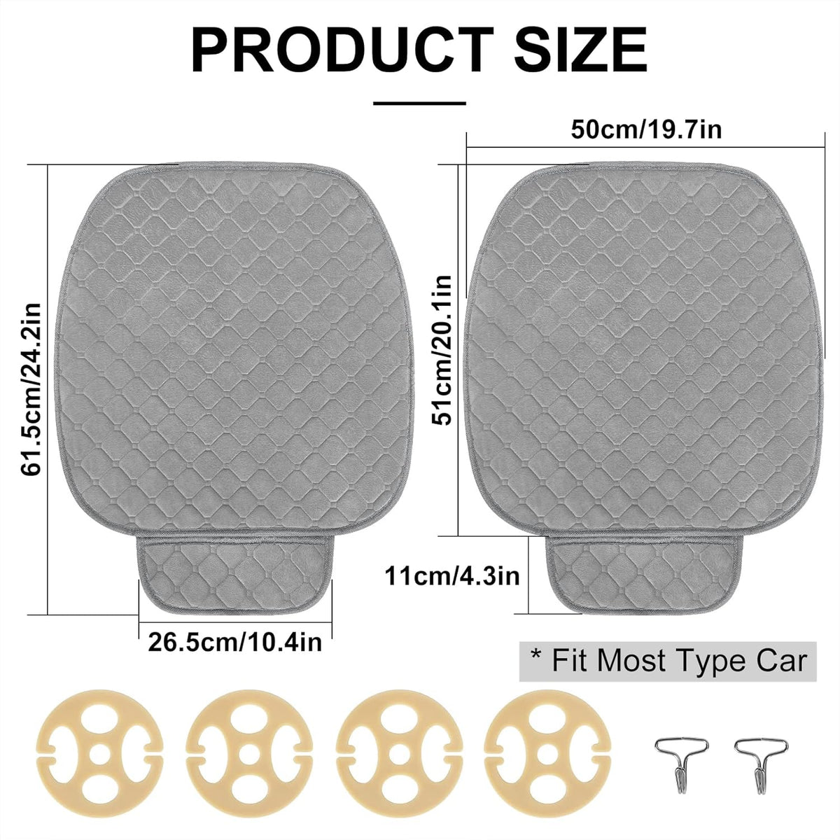 Comfortable Car Seat Covers Universal Front Seat Coves for