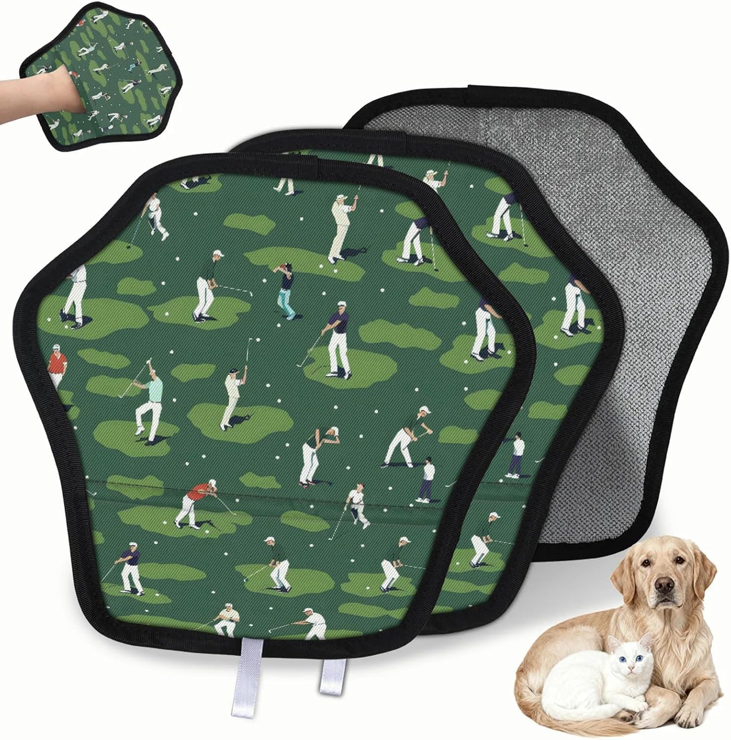 Pet Hair Removal Glove for Dogs Cats Reusable Washable Set