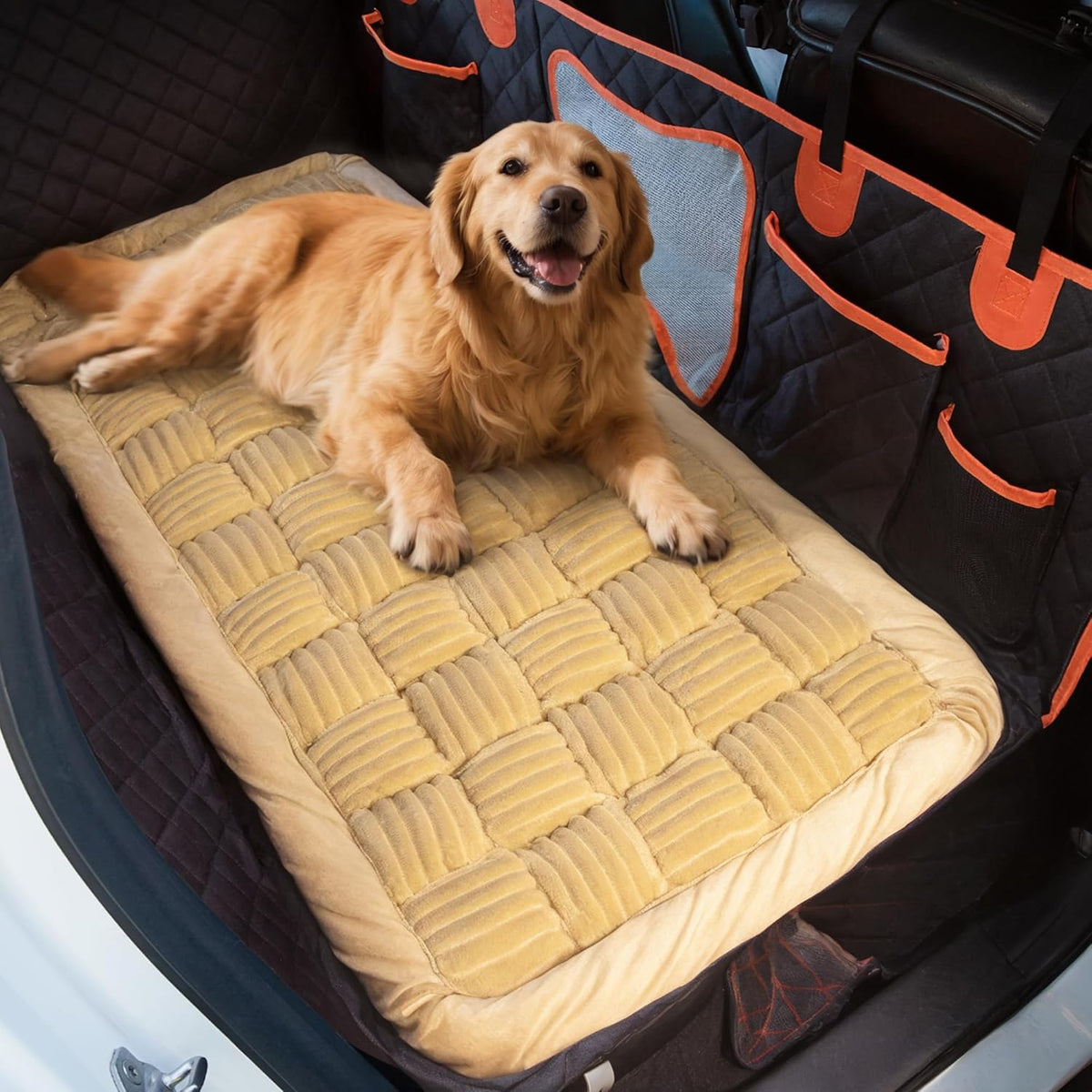 Dog Bed for Car Back Seat Soft Plush Backseat Pet Bed Mat