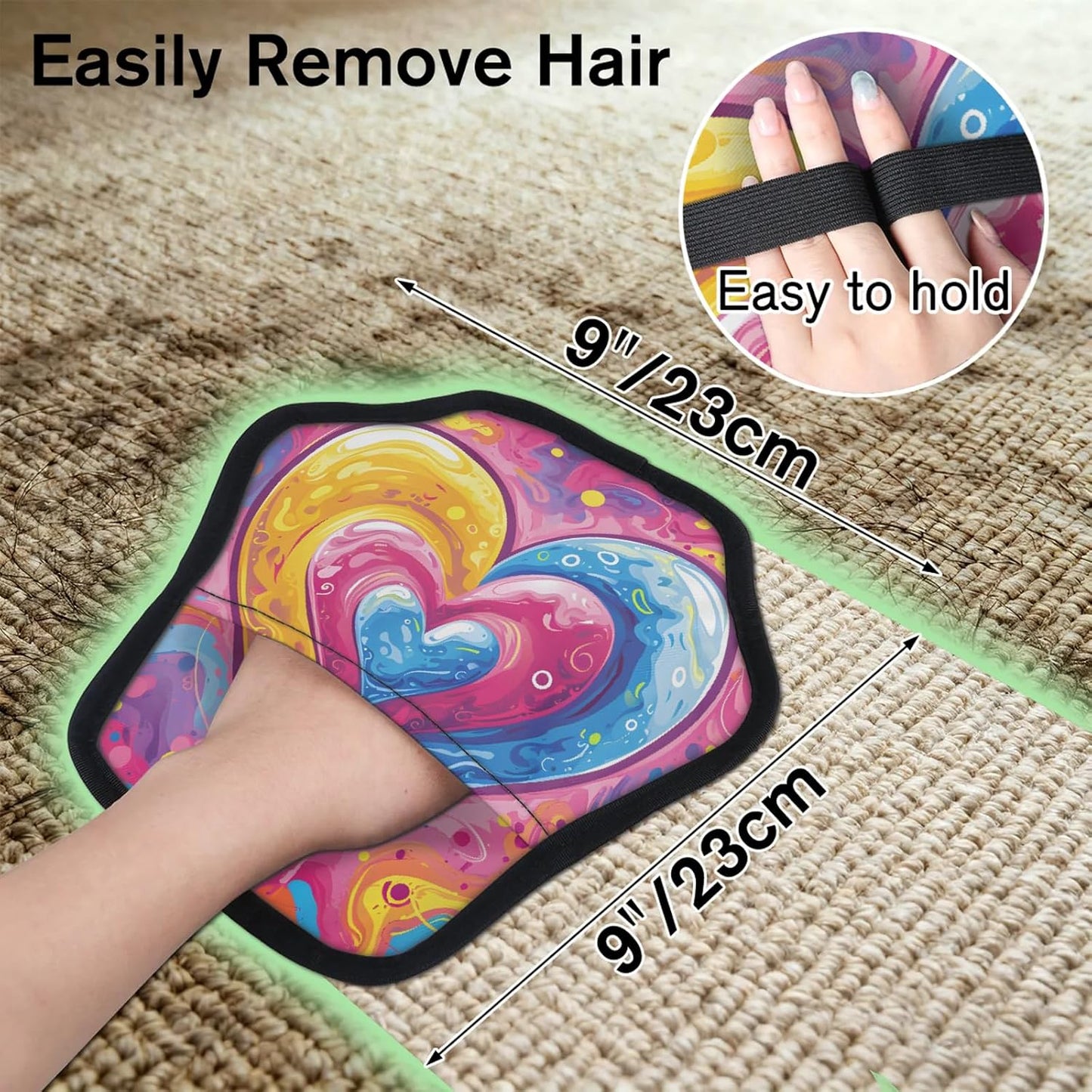 Pet Hair Removal Glove for Dogs Cats Reusable Washable Set