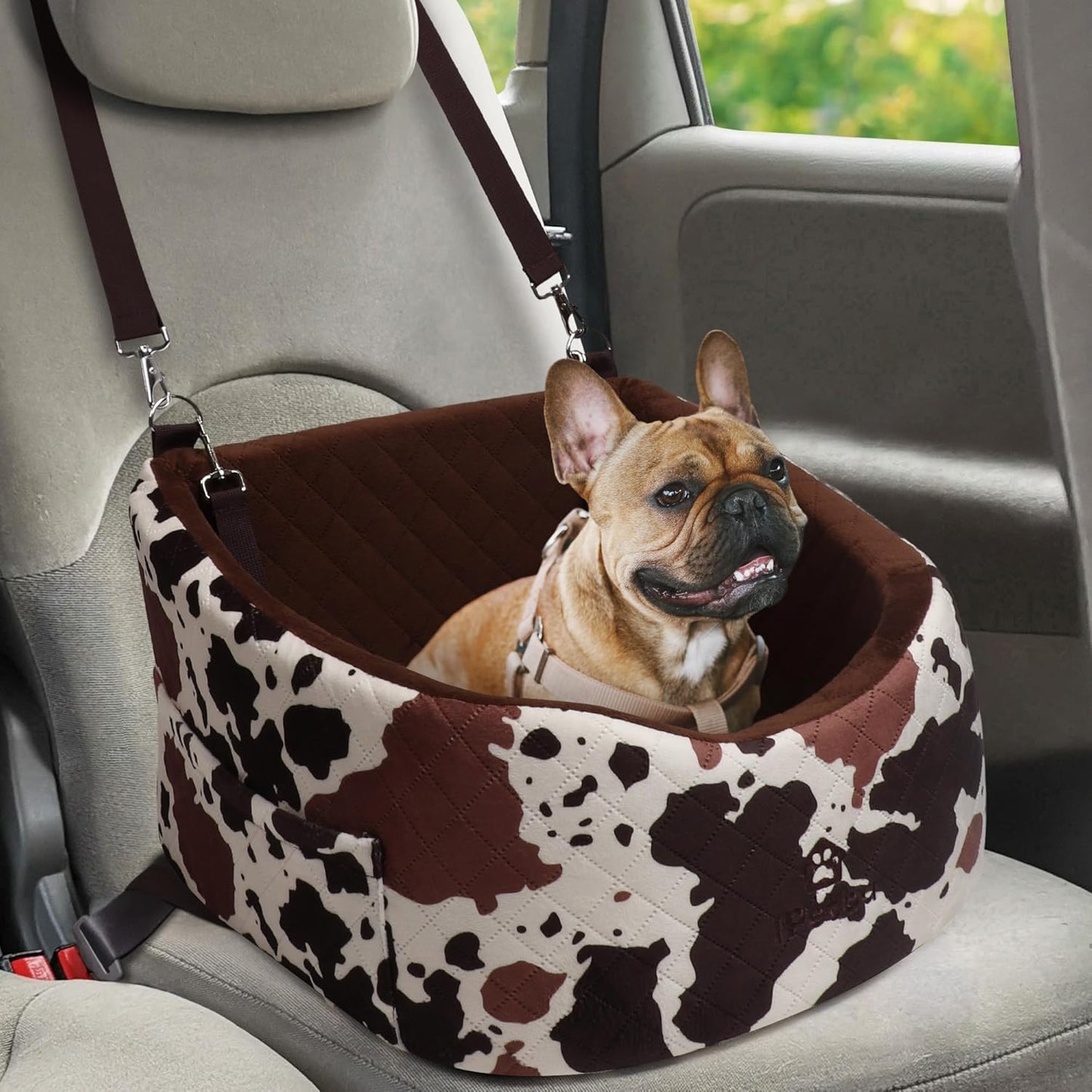 Dog Car Seat for Small & Medium Dogs - Crash-Protective