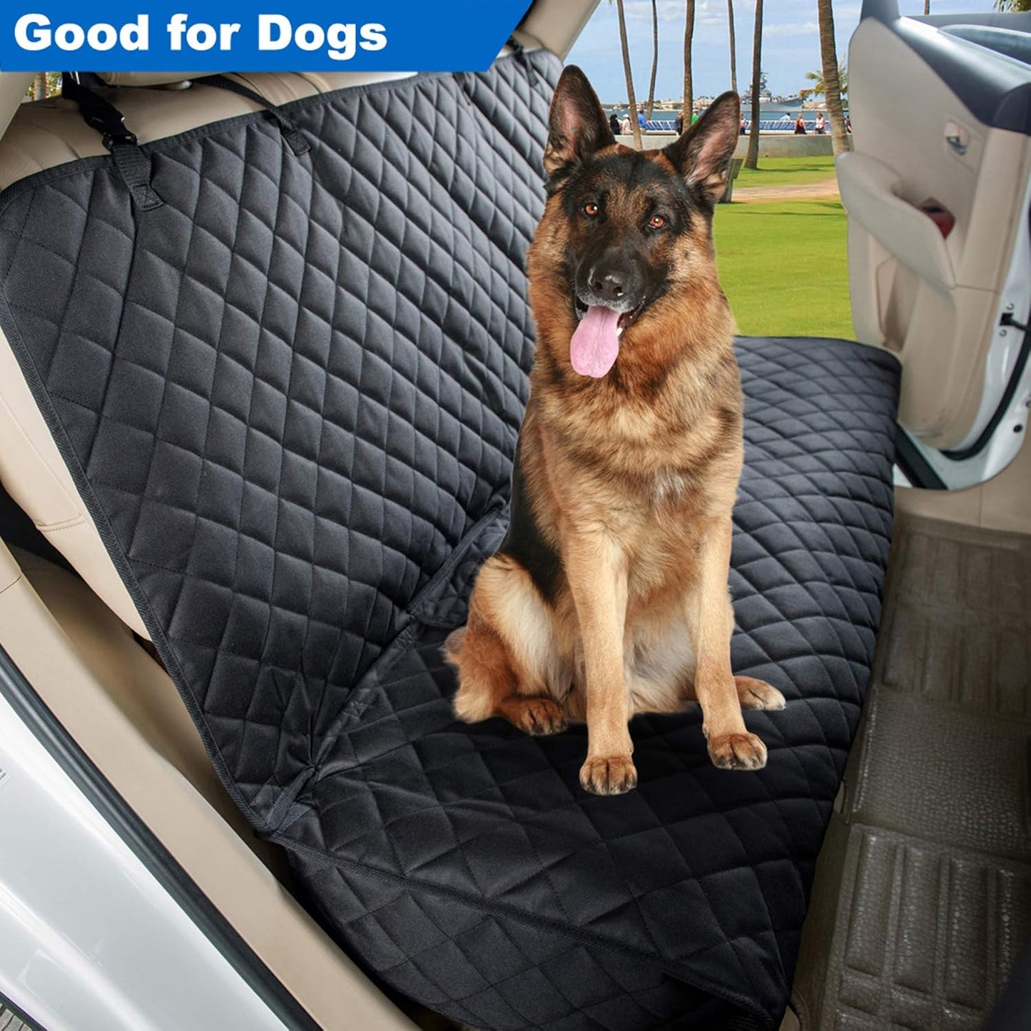 Bench Car Seat Cover Protector - Waterproof, Heavy-Duty and