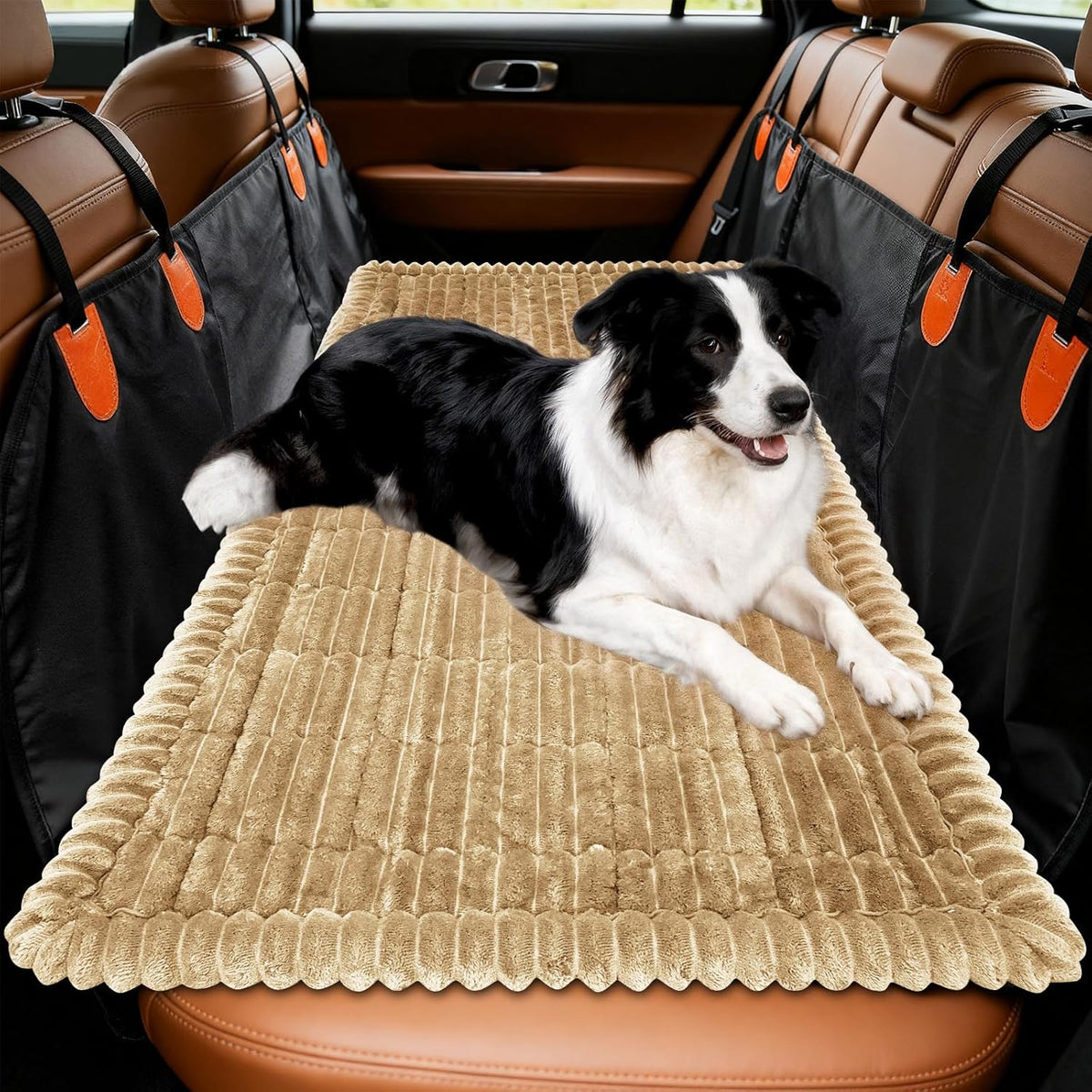 Dog Car Seat Covers for Back Seat, Dog Bed for Car, Car