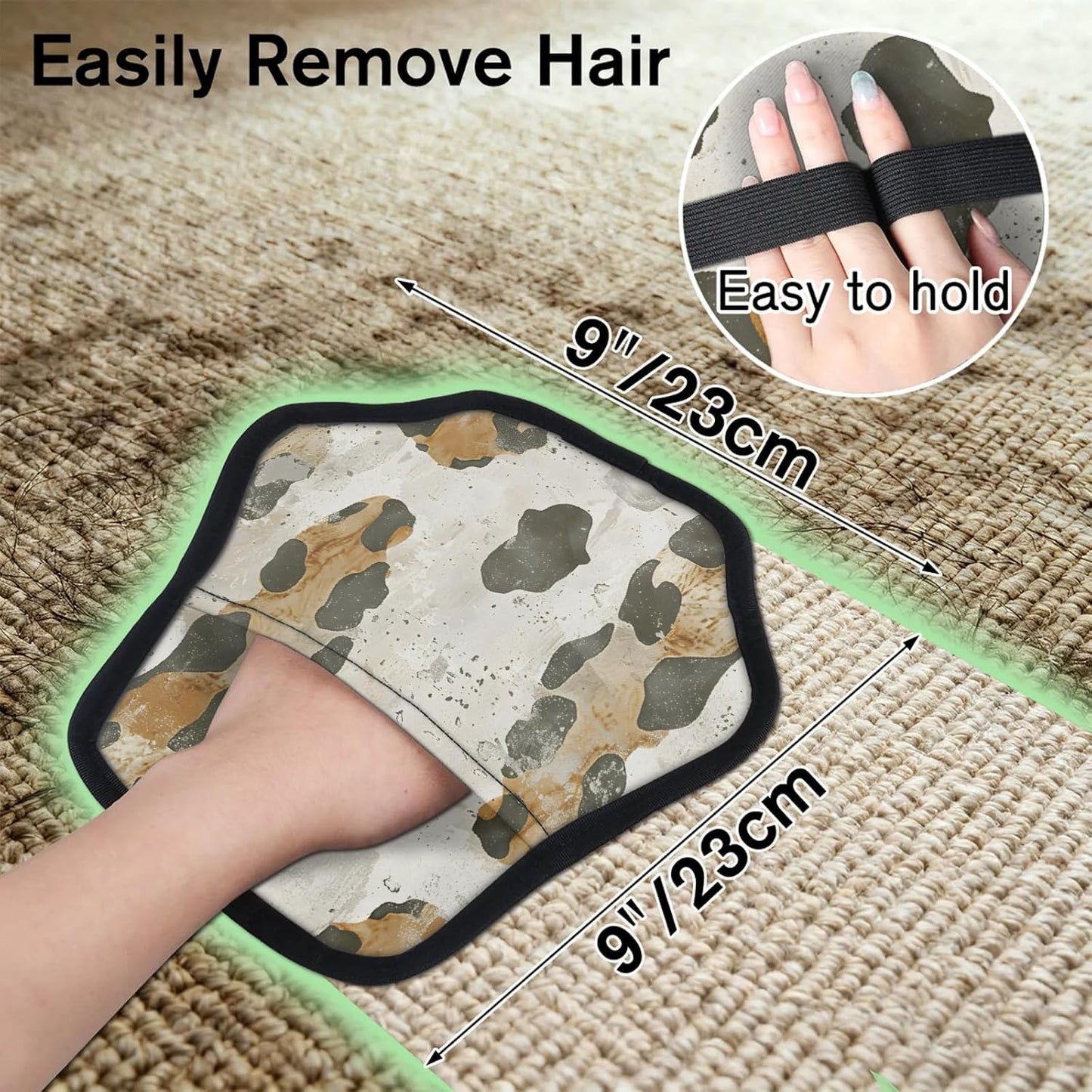 Animal Leopard Print 2Pcs Electrostatic Reusable Pet Hair