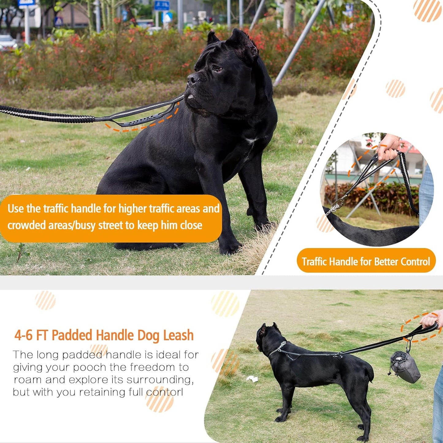 Heavy Duty Dog Leash Especially Large Dogs Up to 150lbs