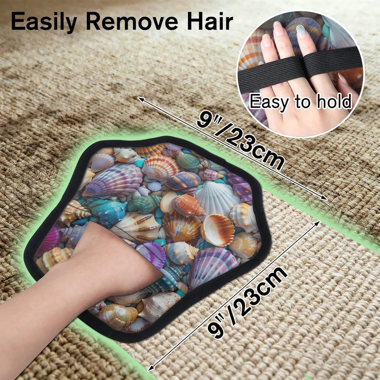 Nautical Coastal Beach 2Pcs Electrostatic Reusable Pet Hair