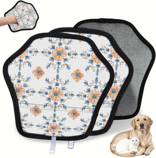 Pet Hair Removal Glove for Dogs Cats Reusable Washable Set