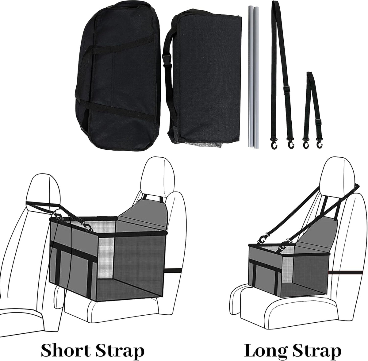 Dog Car Seat for Medium Sized Dog, Booster Car Seat with