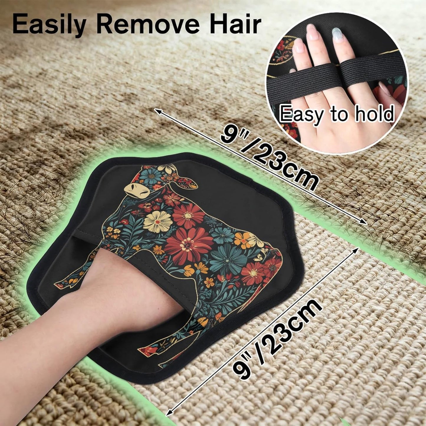Pet Hair Removal Glove for Dogs Cats Reusable Washable Set
