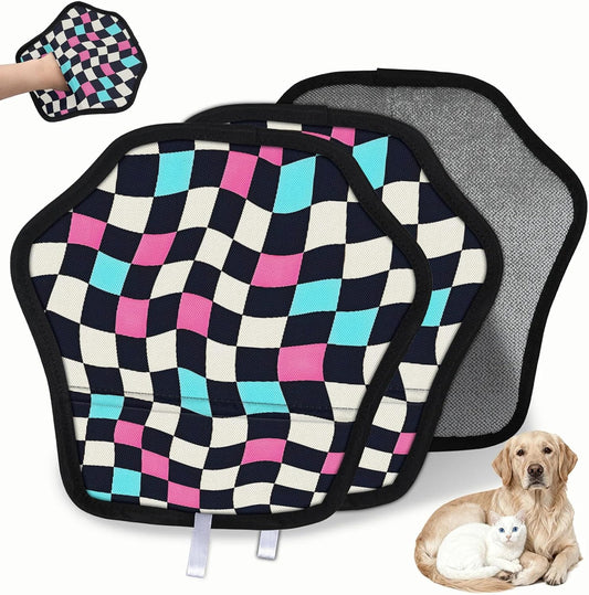 Pet Hair Removal Glove for Dogs Cats Reusable Washable Set