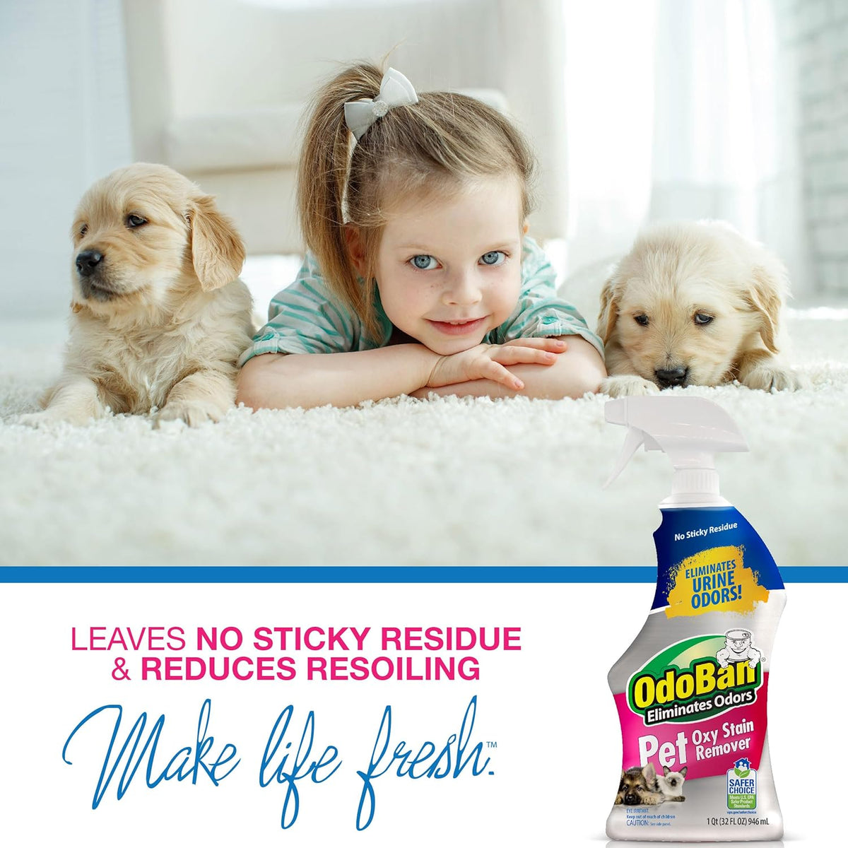 Pet Solutions Oxy Stain Remover, Pet Stain Eliminator, Made