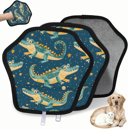 Kawaii Crocodiles 2Pcs Electrostatic Reusable Pet Hair