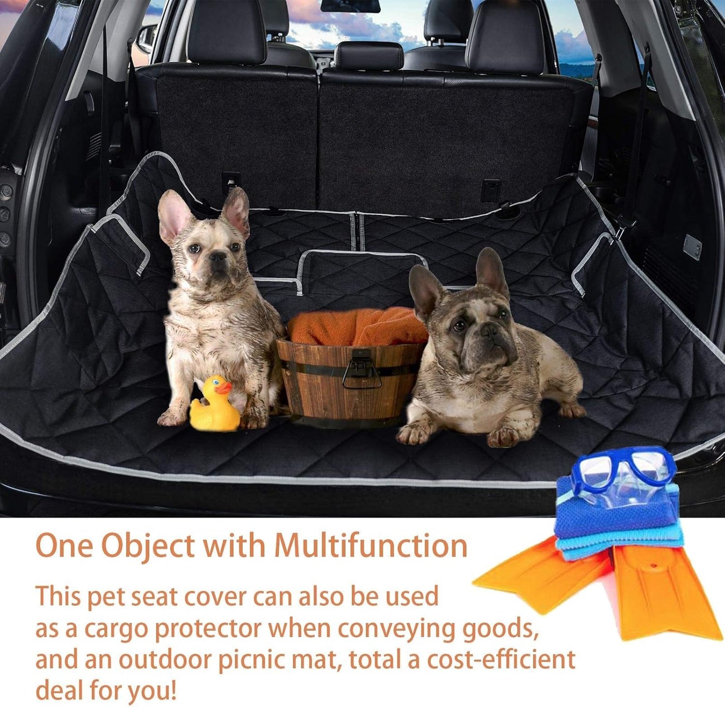 Dog Car Seat Cover Waterproof Dog Seat Cover for Cars Back