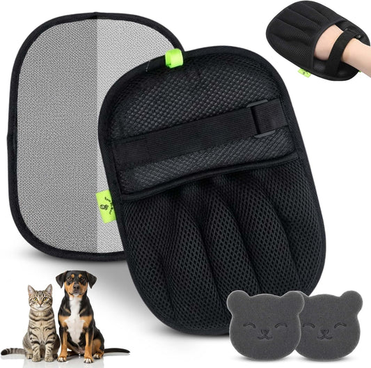 Pet Hair Removal Glove for Cats & Dogs, Five-Finger