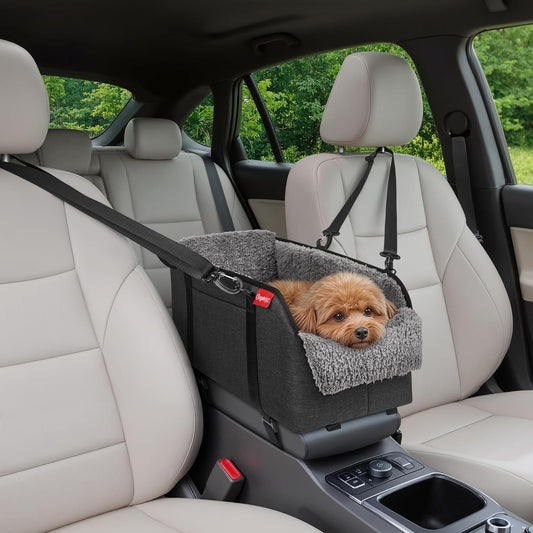 Center Console Small Dog Car Seat - Portable Pet Cat Puppy