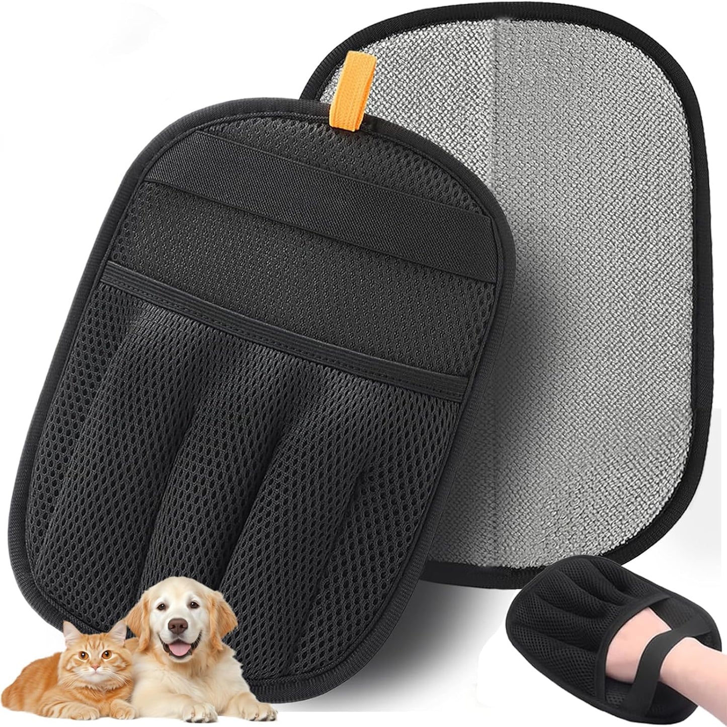 Pet Hair Removal Glove , Upgraded Thickened Electrostatic