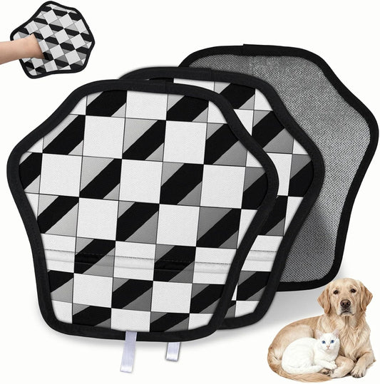 Pet Hair Removal Glove for Dogs Cats Reusable Washable Set