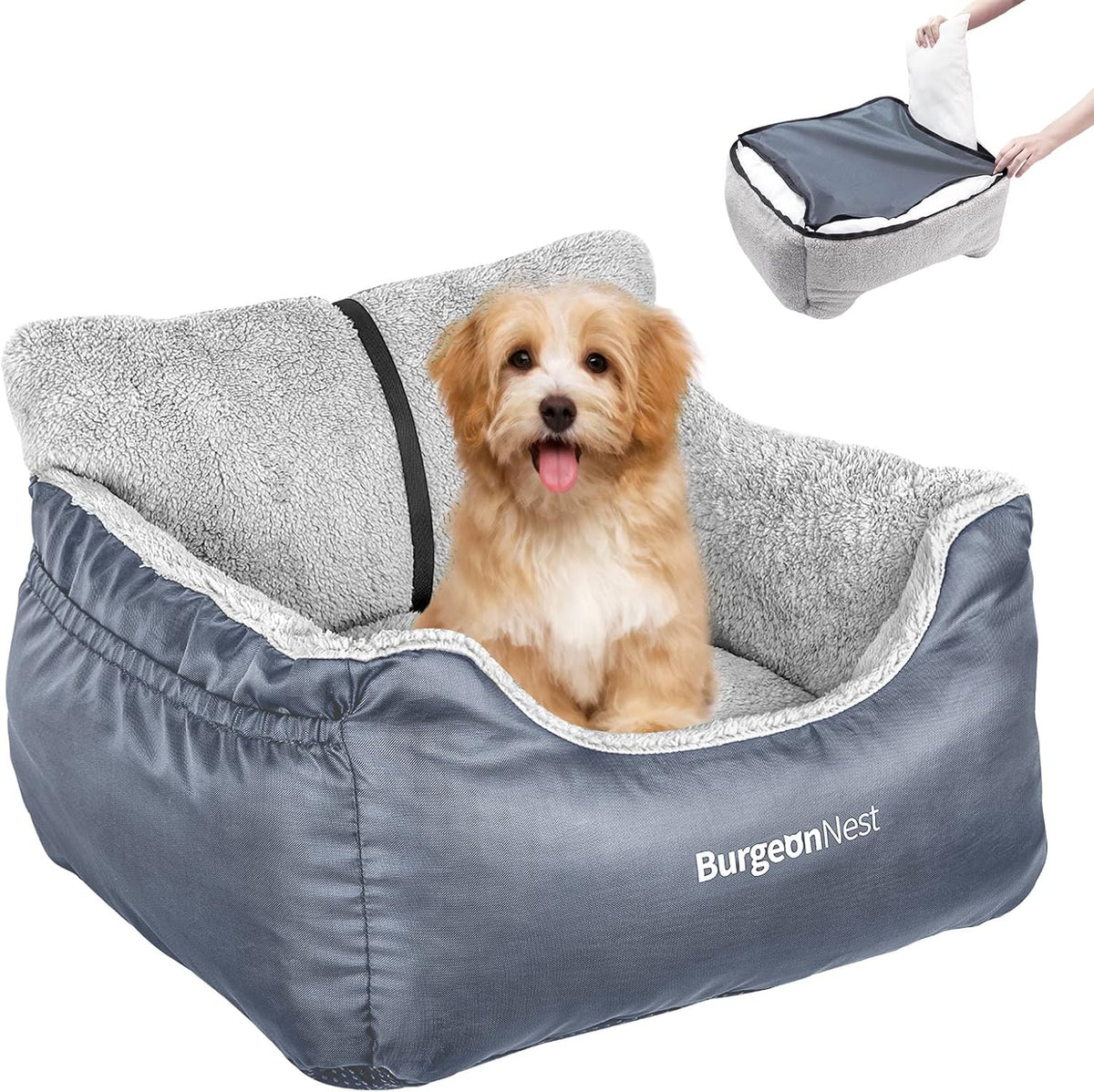 Dog Car Seat for Small Dogs, Washable Soft Booster Seats