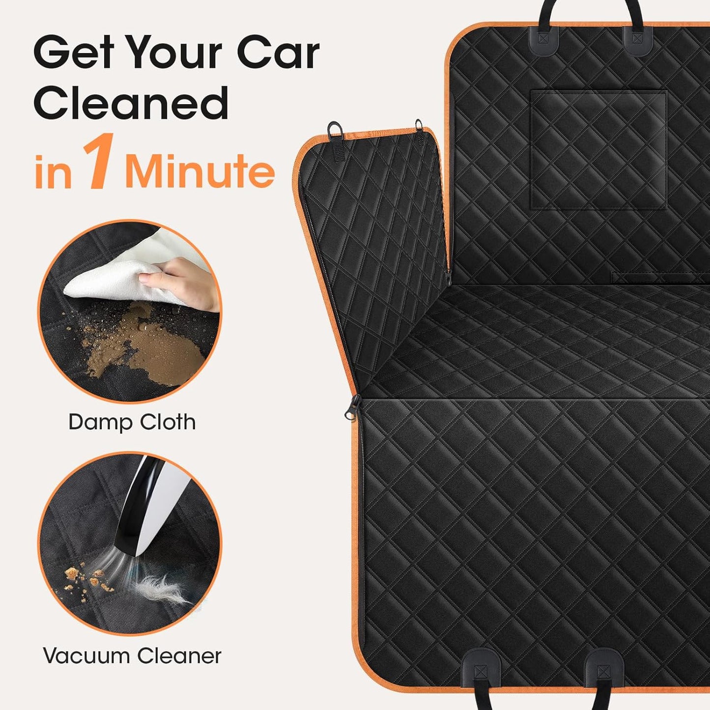 Dog Seat Cover, Upgrade Large Back Seat Pet Seat Cover
