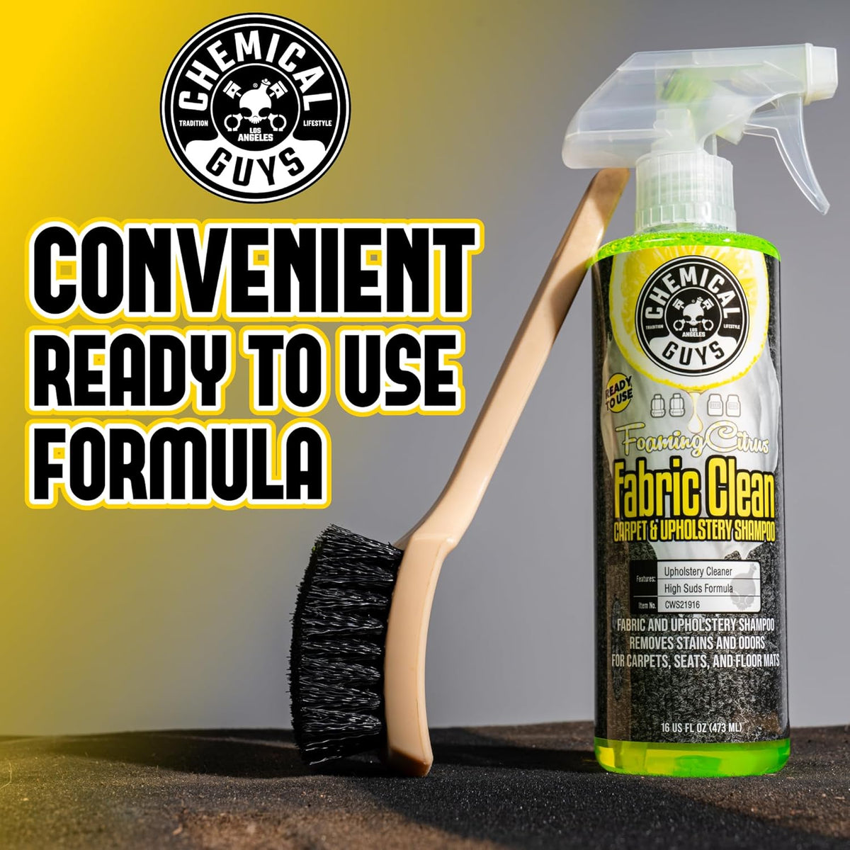 Foaming Citrus Fabric Clean Carpet & Upholstery Cleaner