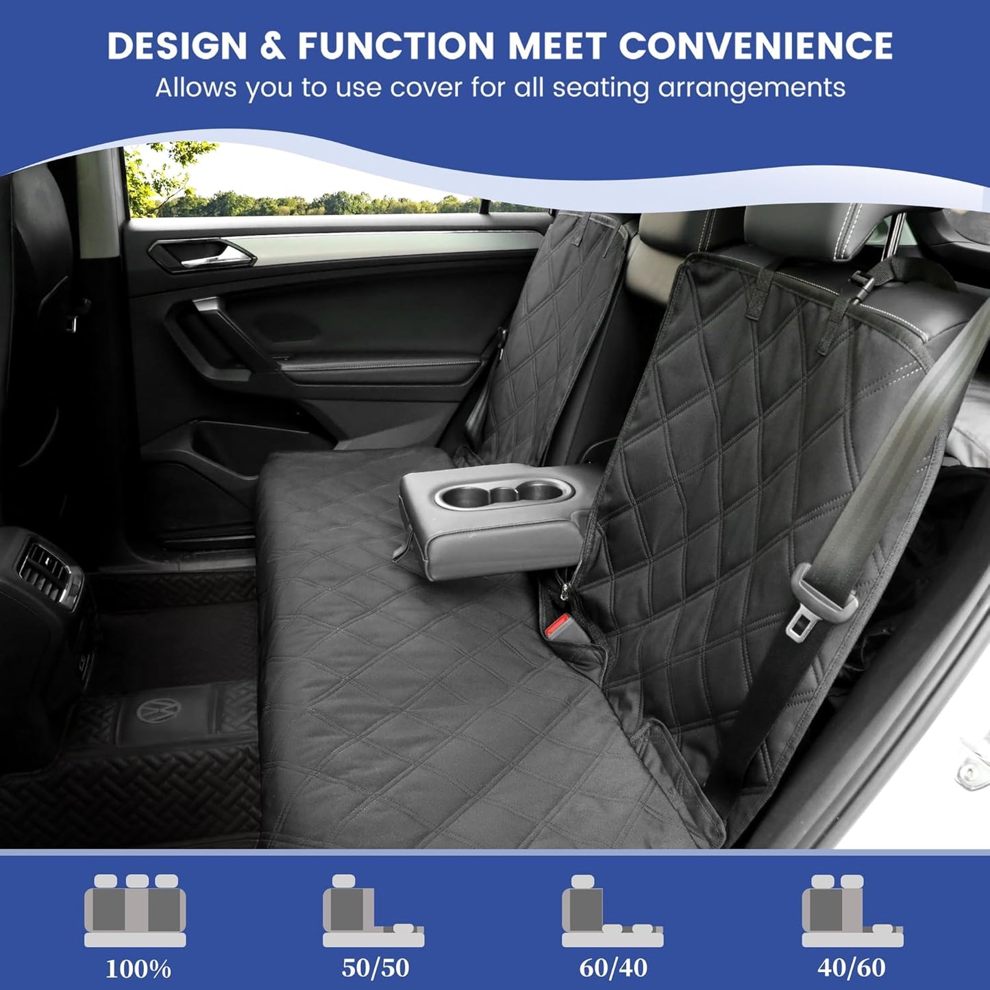 Back Seat Cover - 900D Oxford Waterproof Car Seat