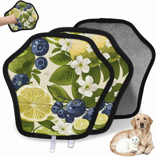 Pet Hair Removal Glove for Dogs Cats Reusable Washable Set