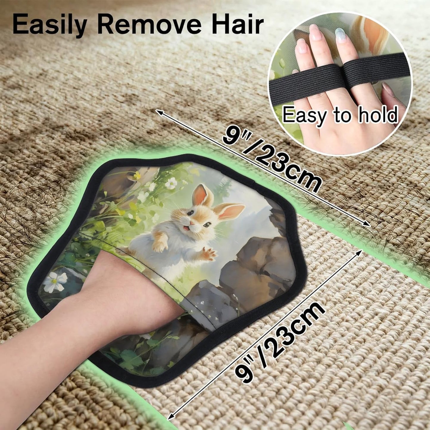 Pet Hair Removal Glove for Dogs Cats Reusable Washable Set
