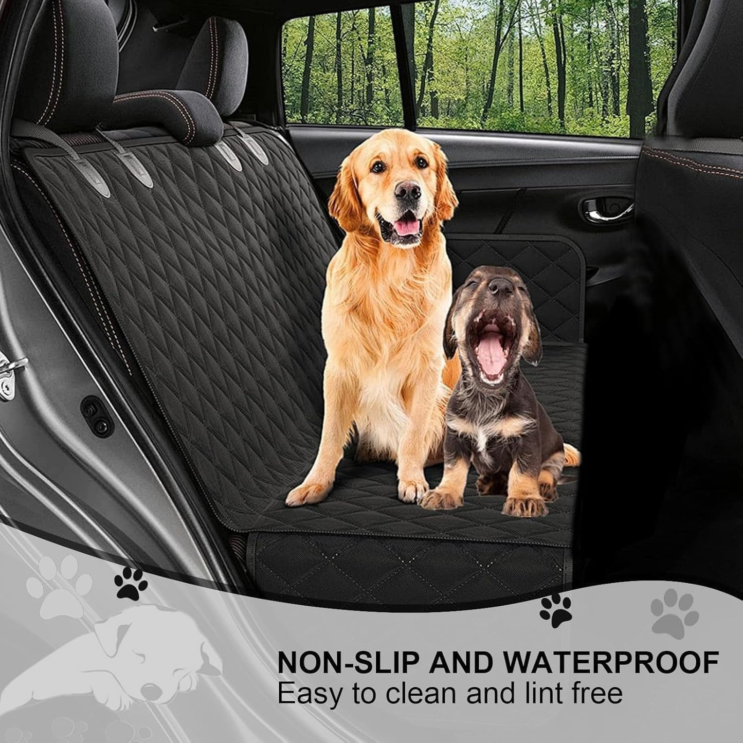 Dog Car Seat Cover for Toyota GR86 2022-2024, Back Seat