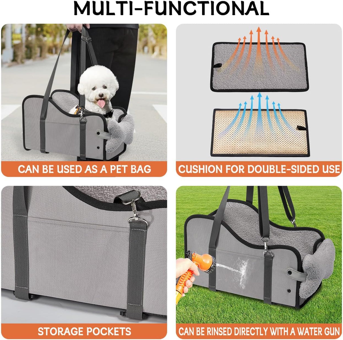 Center Console Dog Car Seat,Pet Puppy Car Seat,Middle