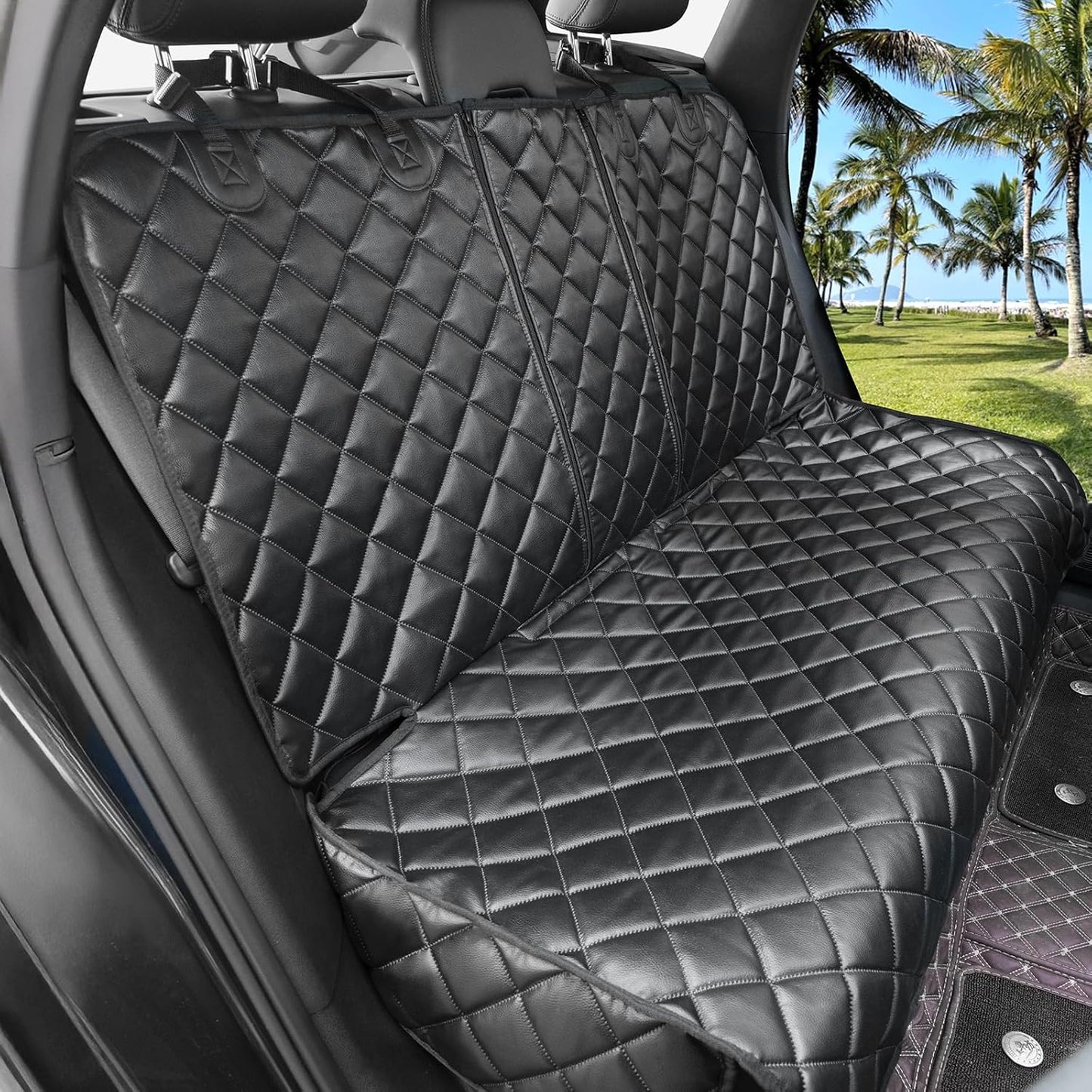 Dog Car Seat Cover for Back Seat, Waterproof Back Seat