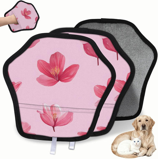 Pet Hair Removal Glove for Dogs Cats Reusable Washable Set