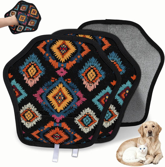 Pet Hair Removal Glove for Dogs Cats Reusable Washable Set