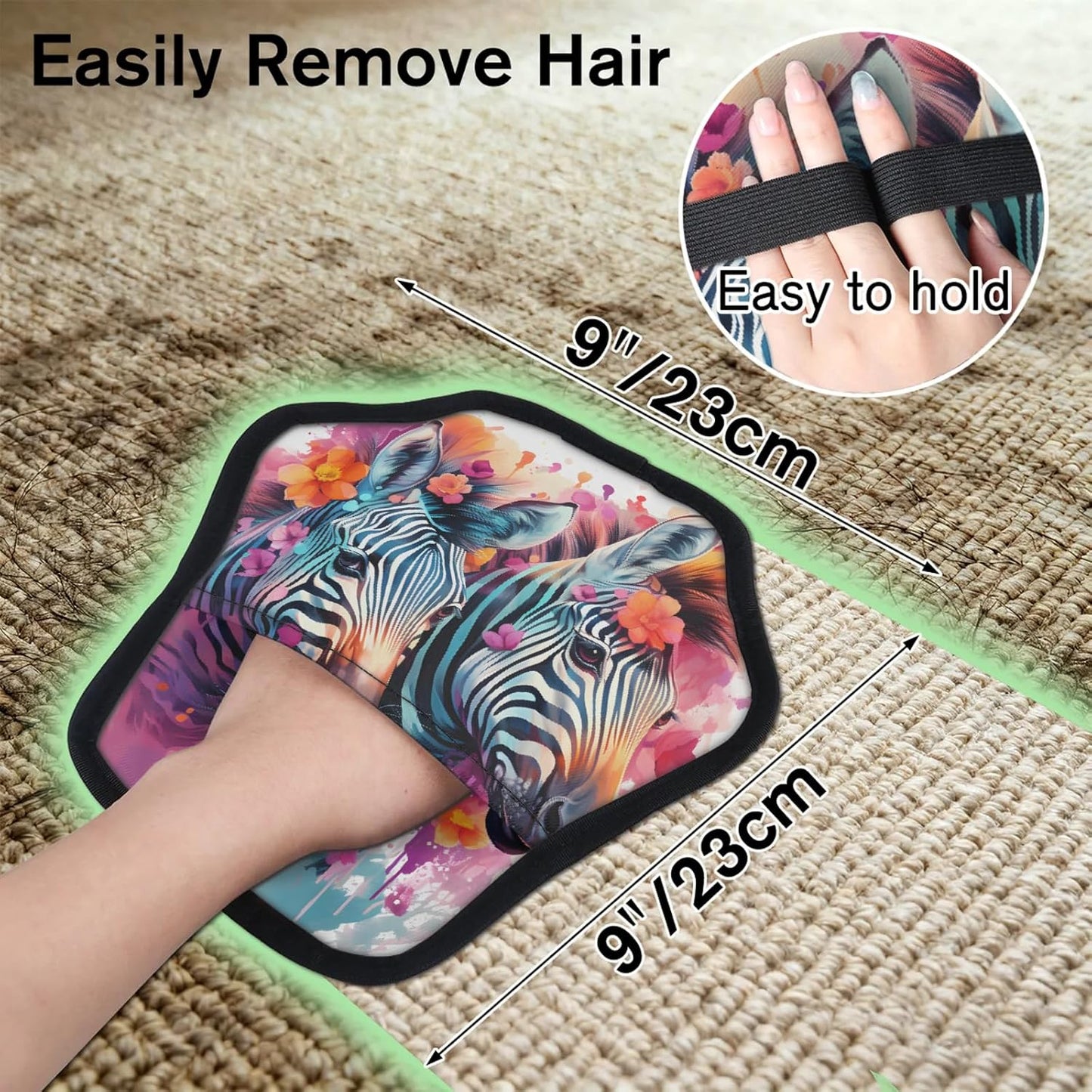 Pet Hair Removal Glove for Dogs Cats Reusable Washable Set
