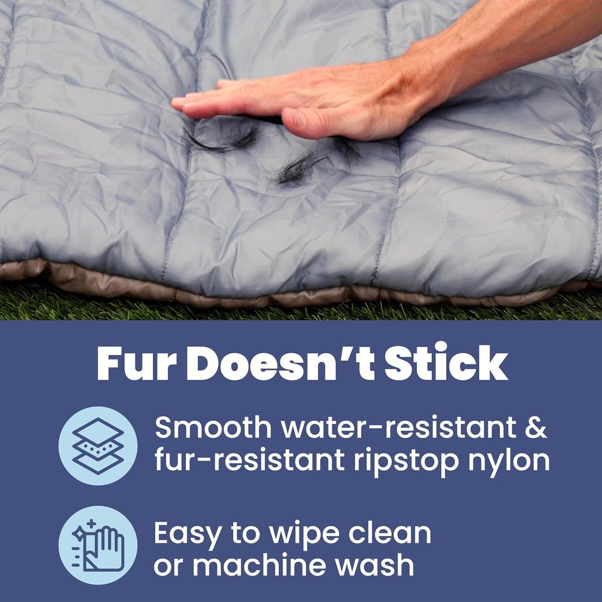 Travel Dog Bed - Foldable & Packable for Travel, Road Trip