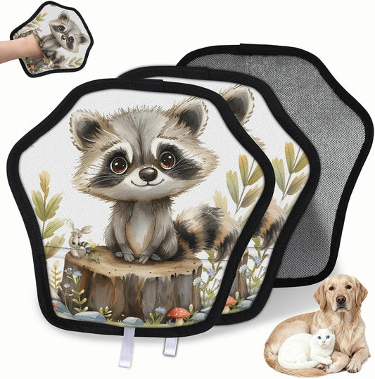 Pet Hair Removal Glove for Dogs Cats Reusable Washable Set