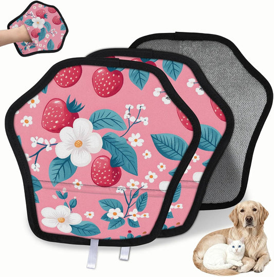 Pet Hair Removal Glove for Dogs Cats Reusable Washable Set