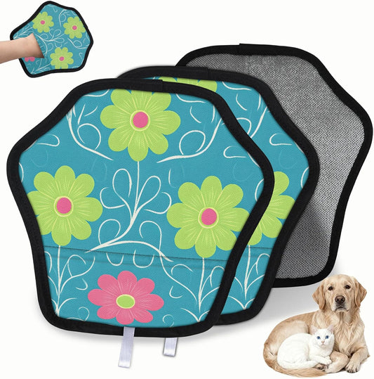 Pet Hair Removal Glove for Dogs Cats Reusable Washable Set