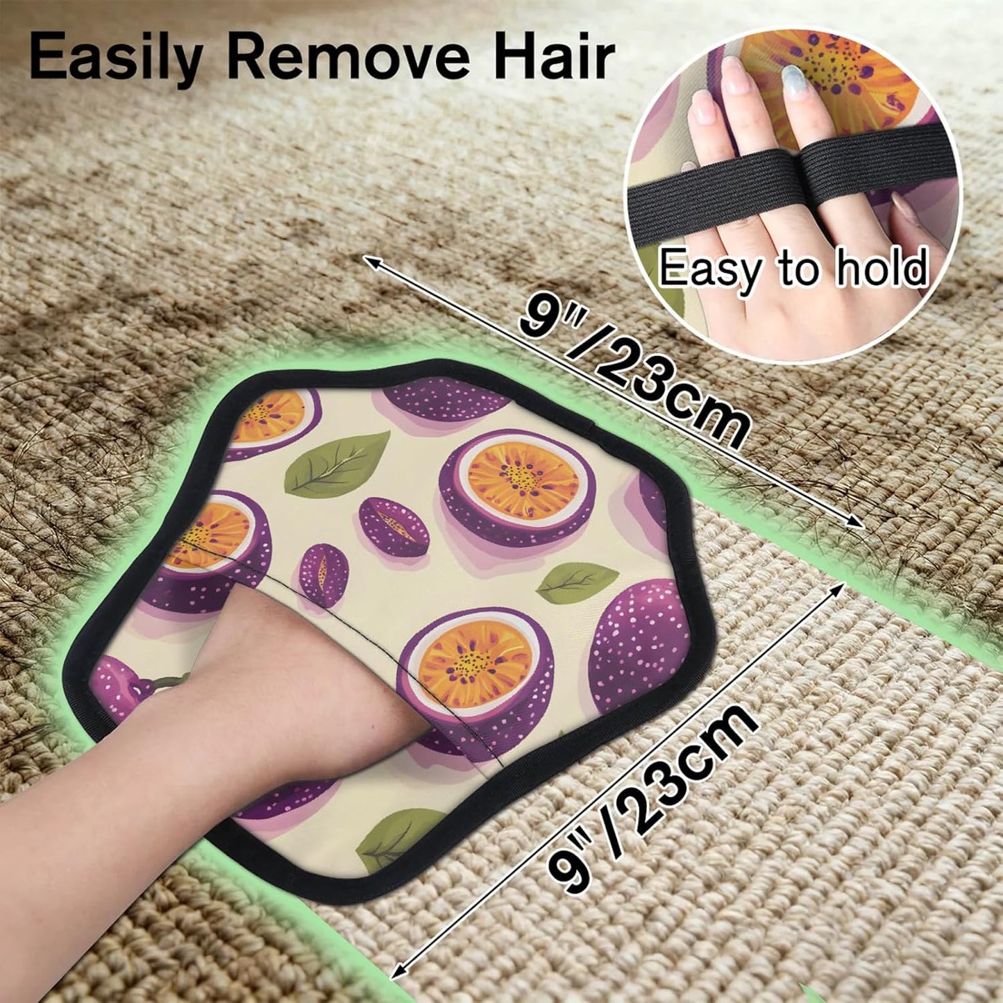 Fruit Passion Fruit 2Pcs Electrostatic Reusable Pet Hair