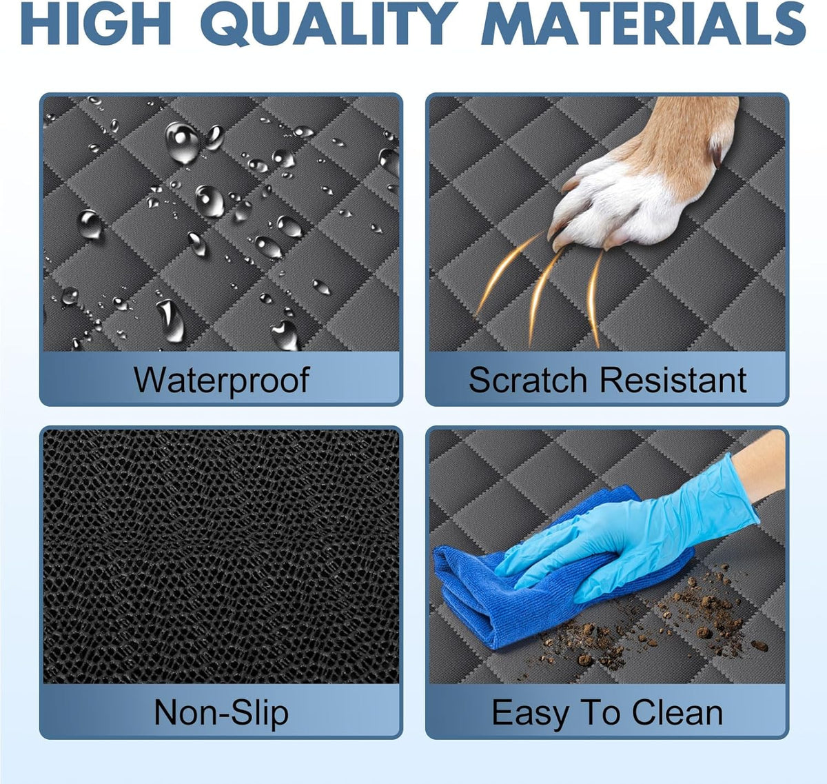 Backseat Cover for Dogs, Waterproof and Non-Slip Pet Bench