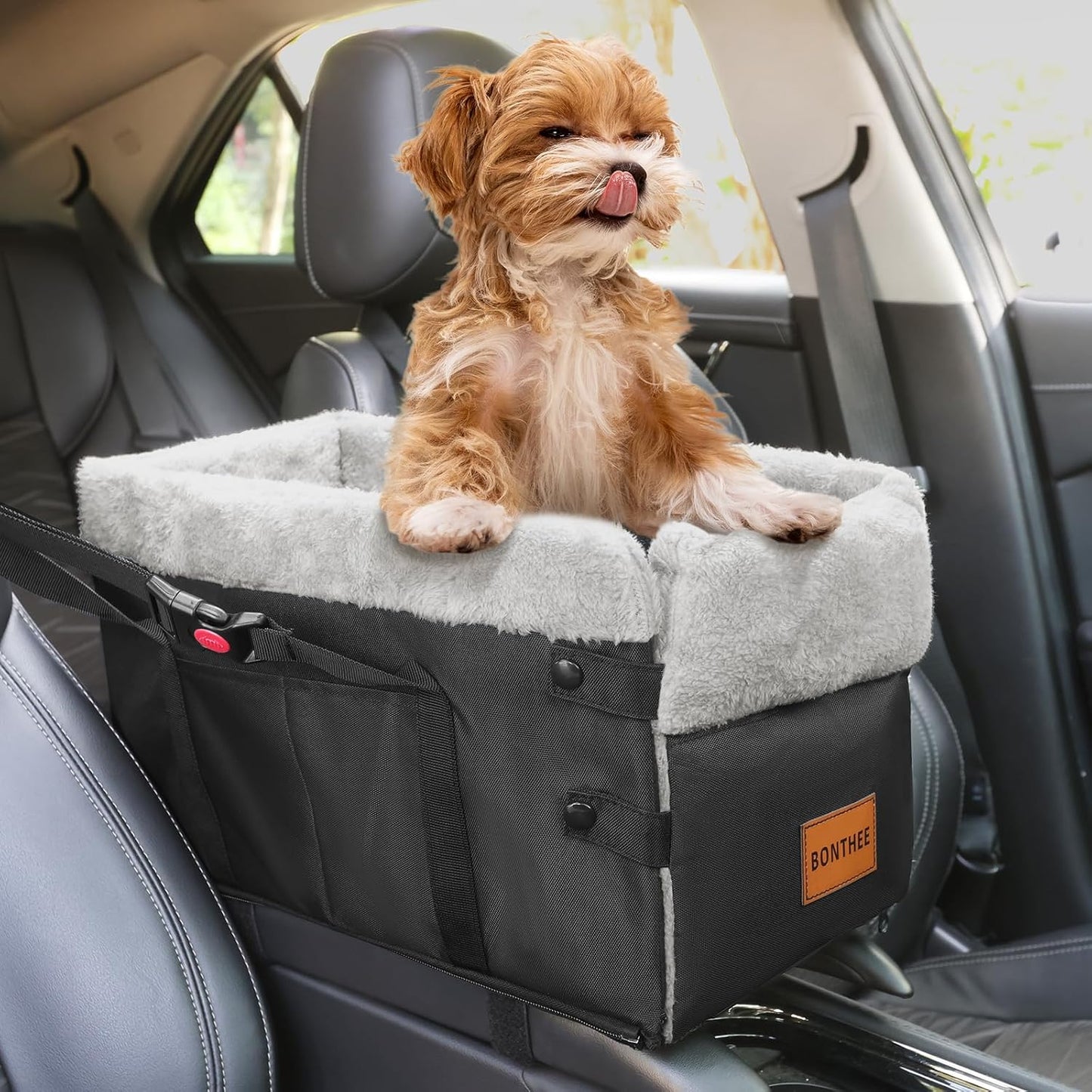 Center Console Dog Car Seat for Small Dogs,Washable