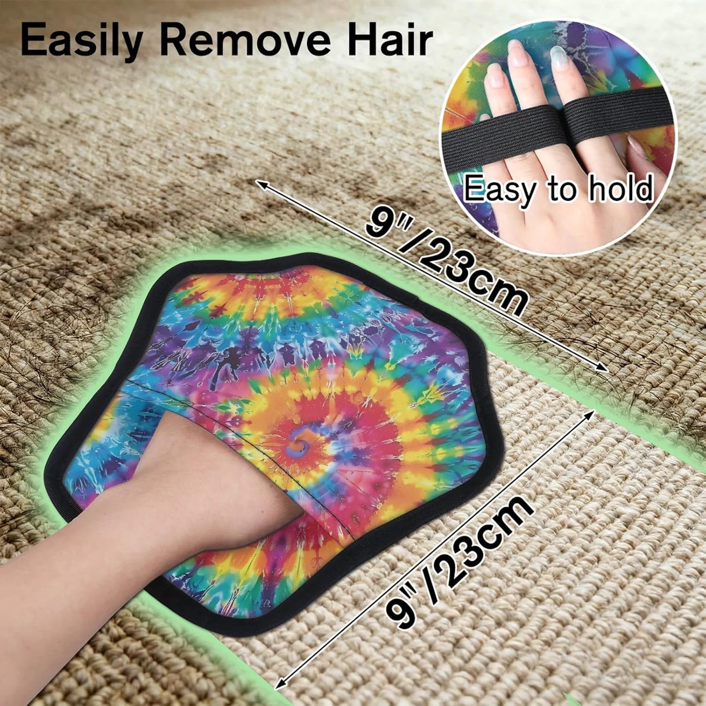 Pattern Tie Dye 2Pcs Electrostatic Reusable Pet Hair