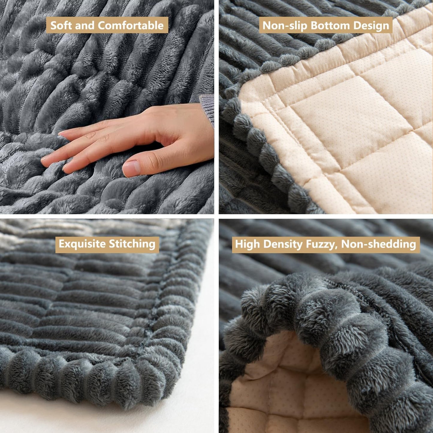 Dog Bed Mat for Car Backseat Extender, Non-Slip Pet Bed Mat