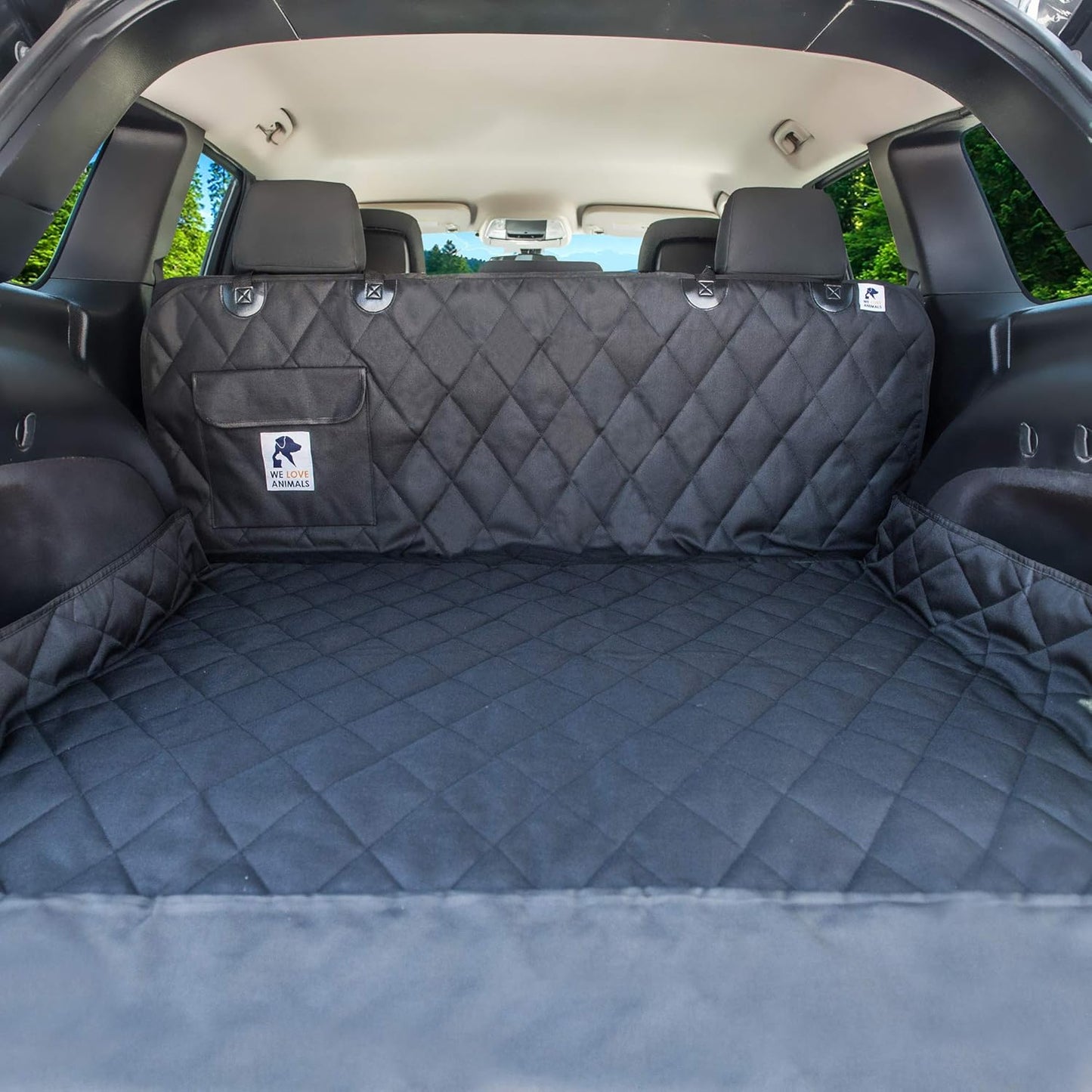 SUV Cargo Liner for Dogs, Dog Car Seat Cover for Back Seat