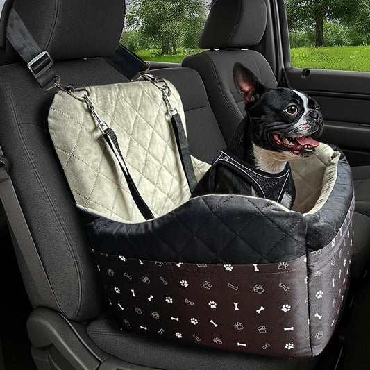 Small Dog Car Seat, Memory Foam Dog Booster Car Seats with